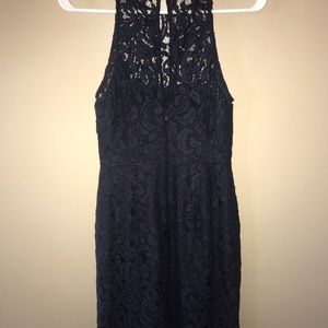 Navy lace dress